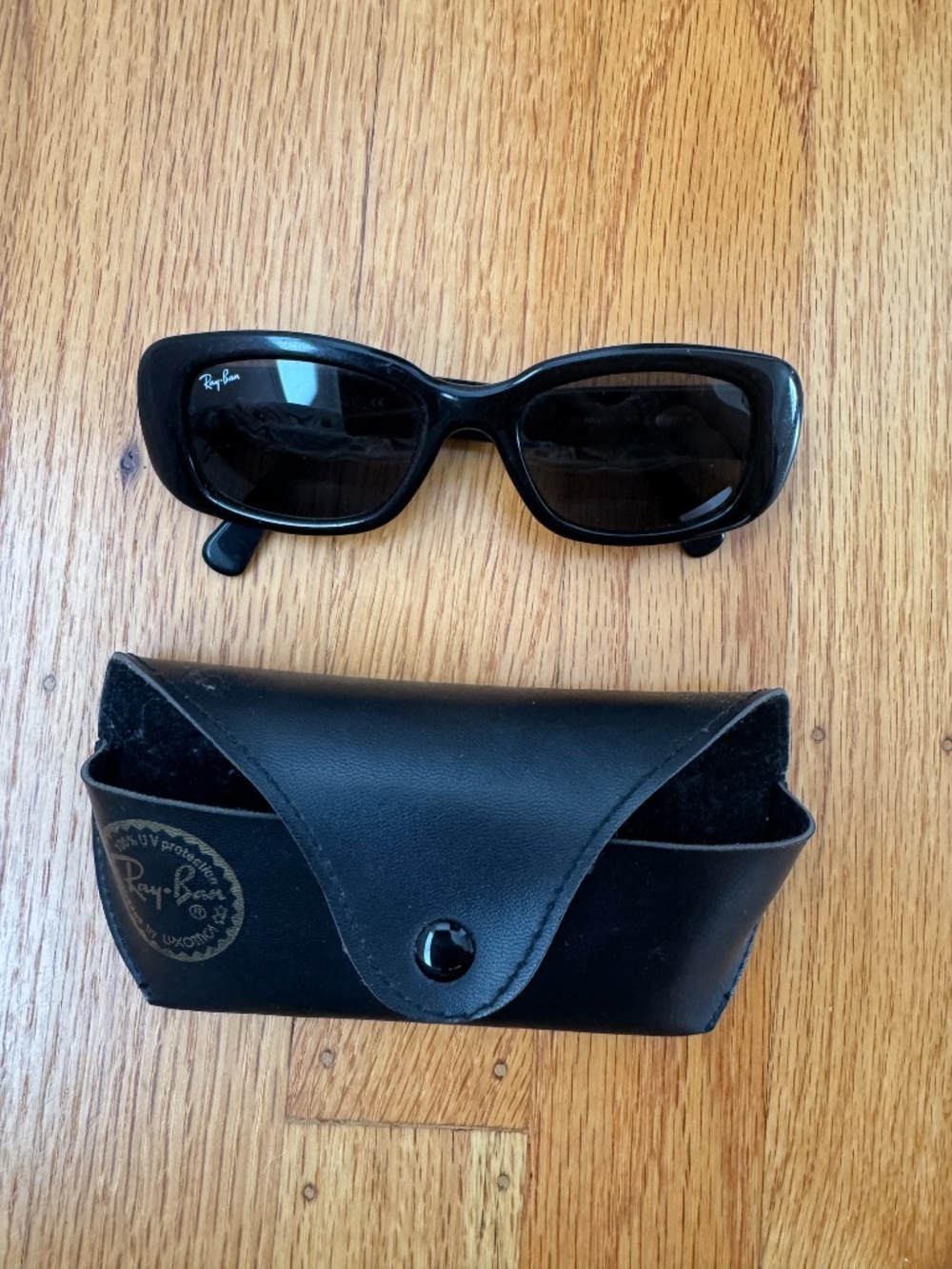 Vintage Ray-Ban Rituals Black Oval Sunglasses RB 433/6 Made in Italy w/ Case